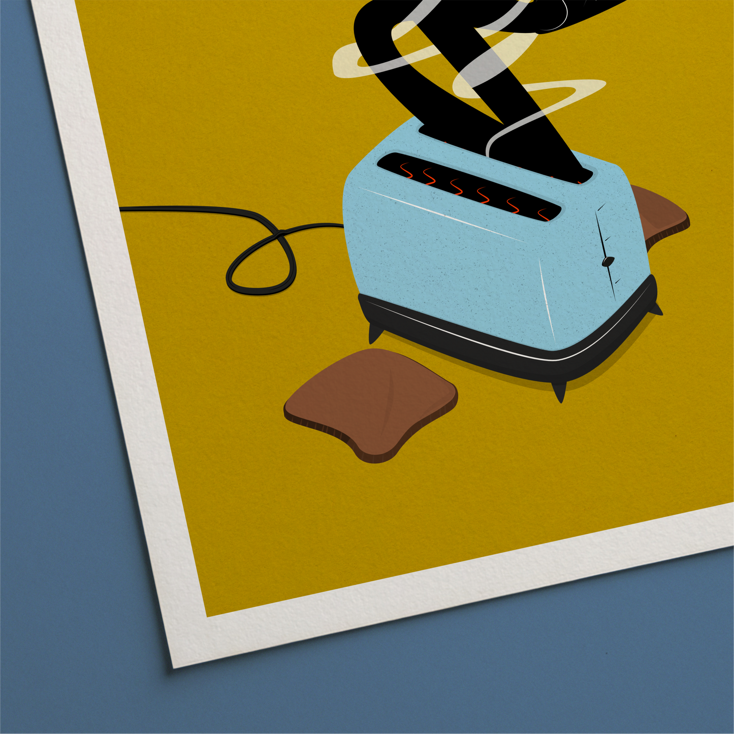 Legs In A Toaster Print - Print