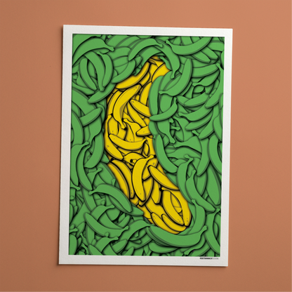 Banana Bunch Print