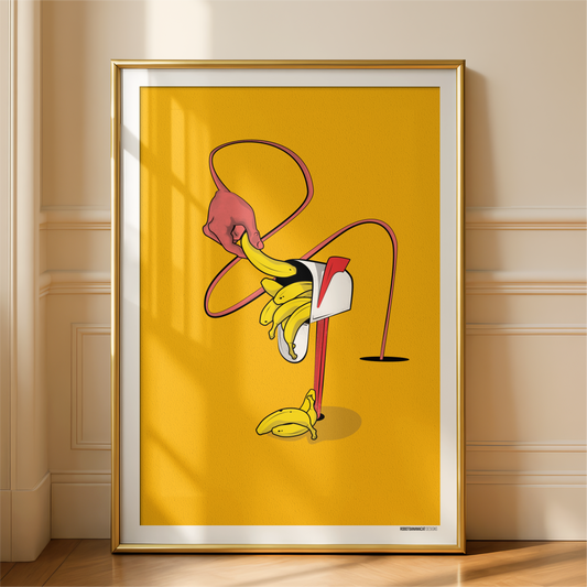 Banana Mailbox Print