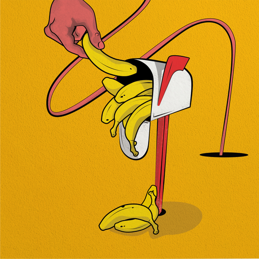 Banana Mailbox Print