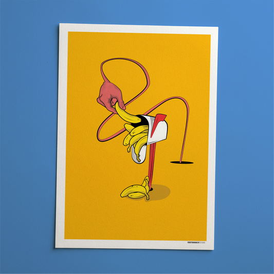 Banana Mailbox Print
