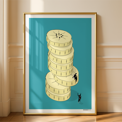 Banana Slice Tower Print