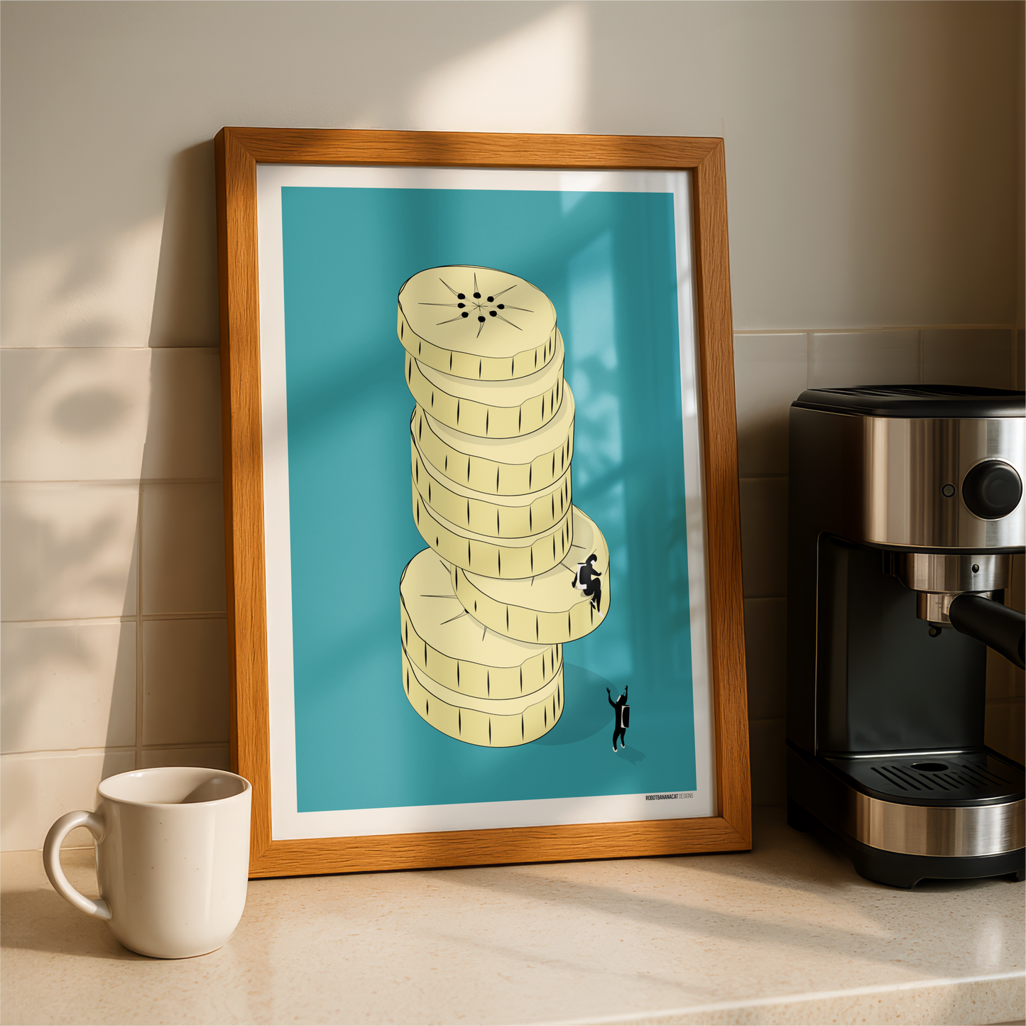 Banana Slice Tower Print
