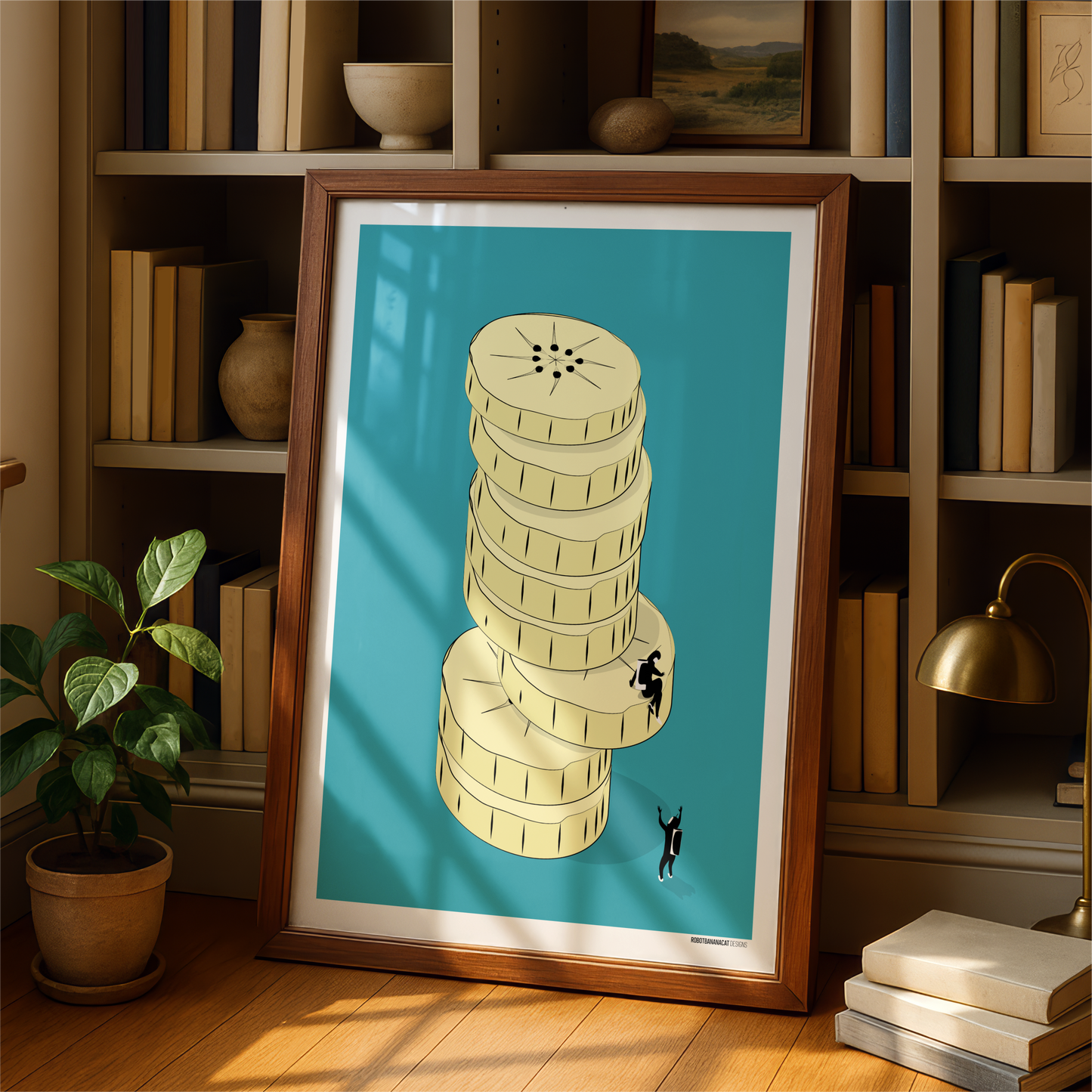 Banana Slice Tower Print