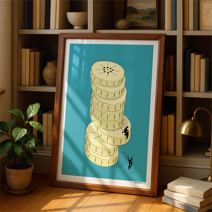 Banana Slice Tower Print