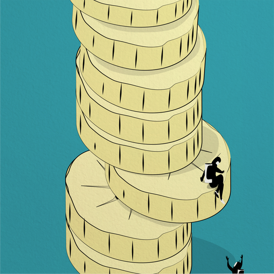 Banana Slice Tower Print