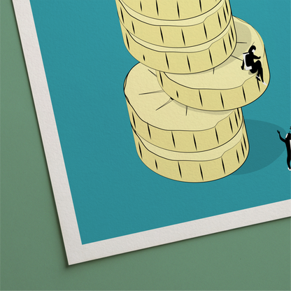 Banana Slice Tower Print