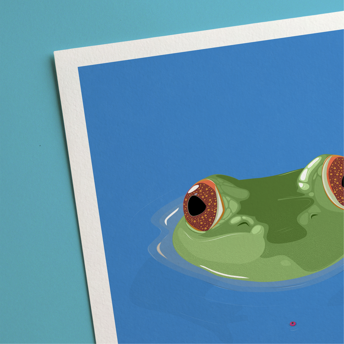 Frog Beach Print