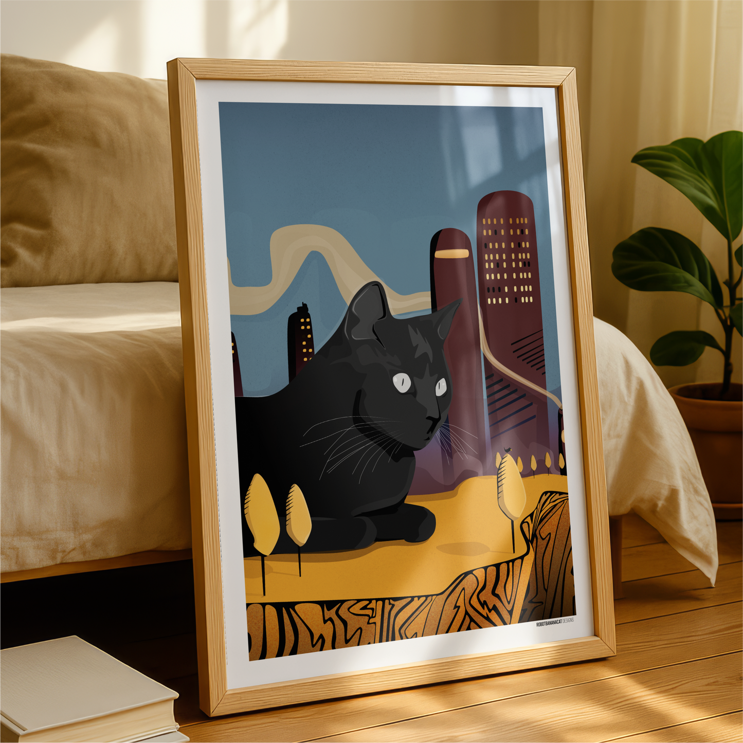 Big Cat Little City Print