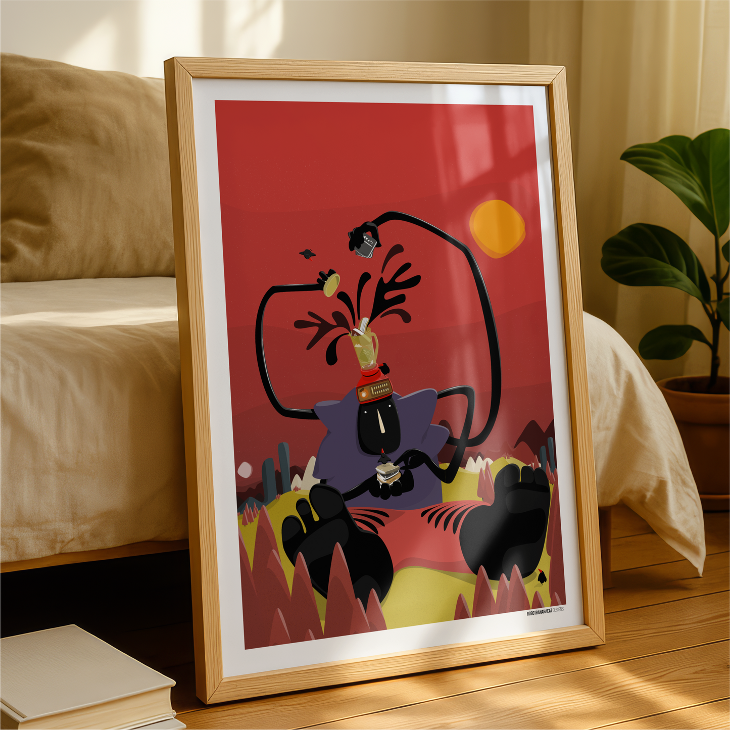 Blender Head Print