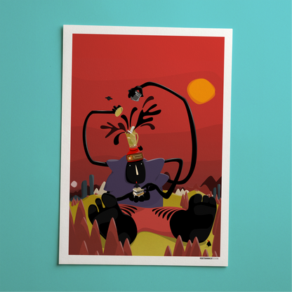 Blender Head Print