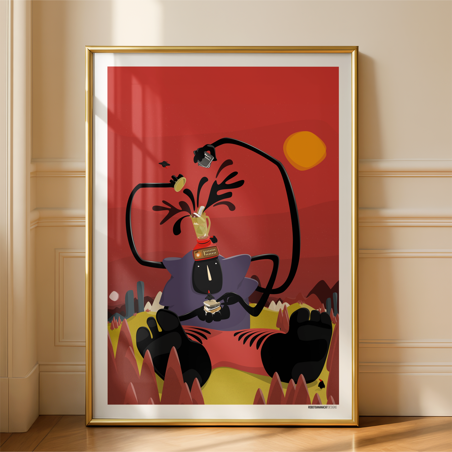 Blender Head Print