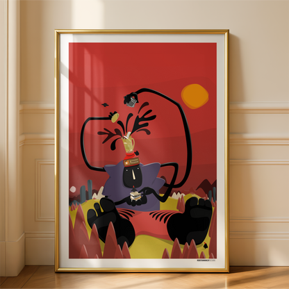 Blender Head Print