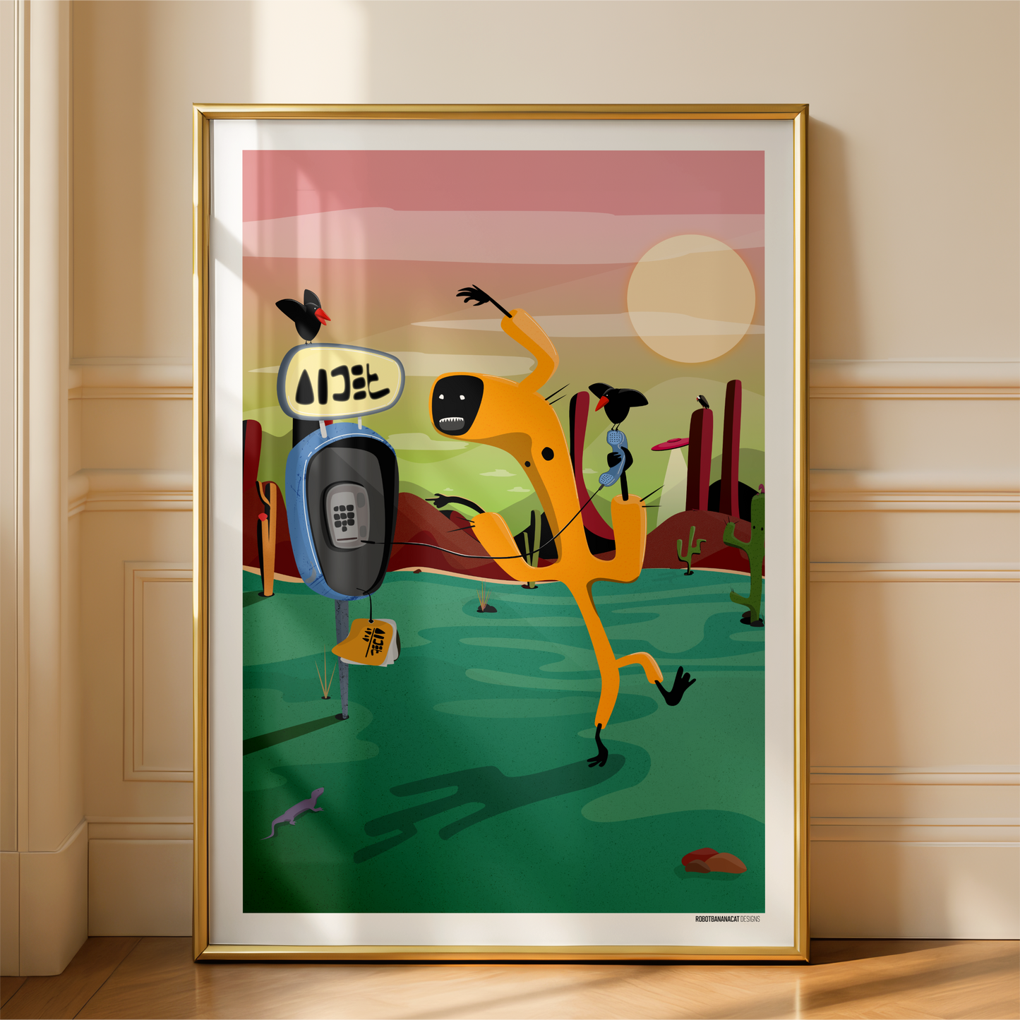 Cactus Invader Print