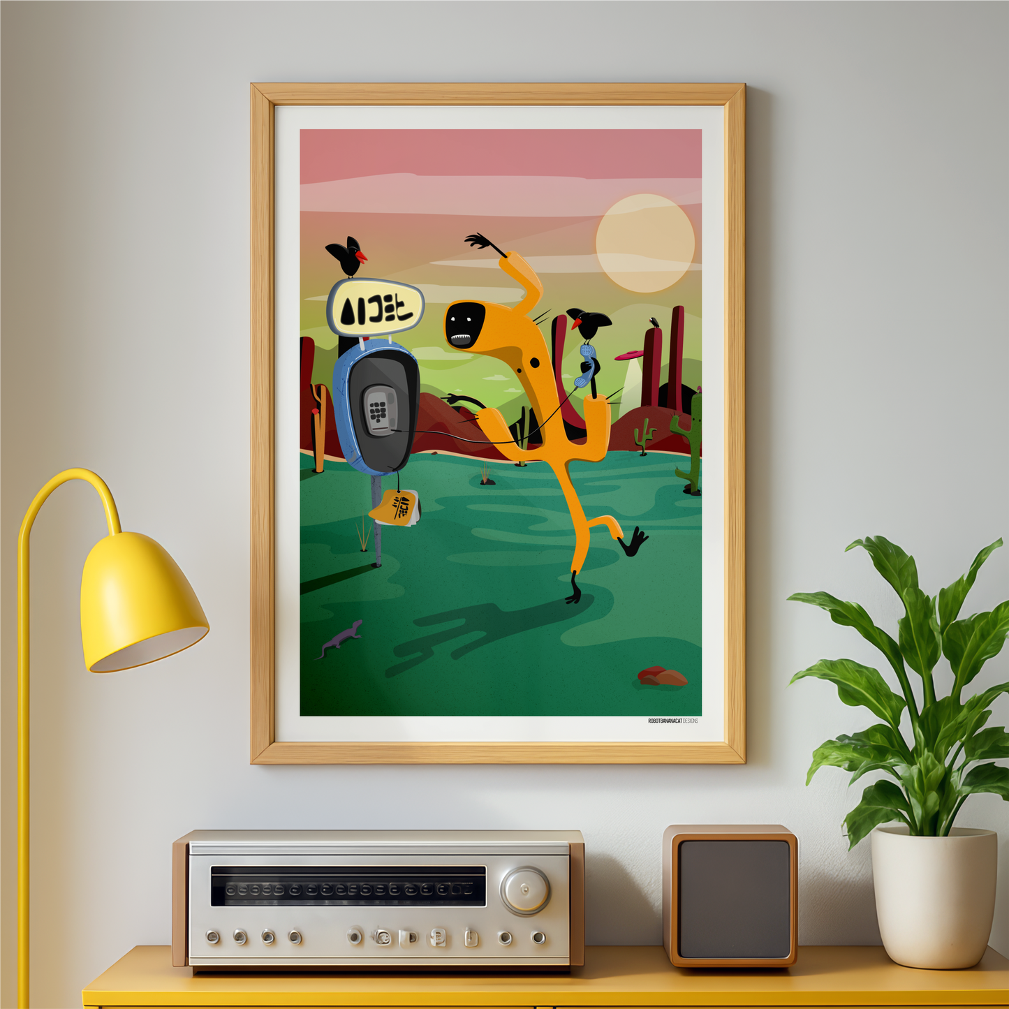 Cactus Invader Print
