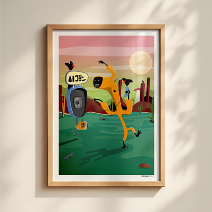 Cactus Invader Print
