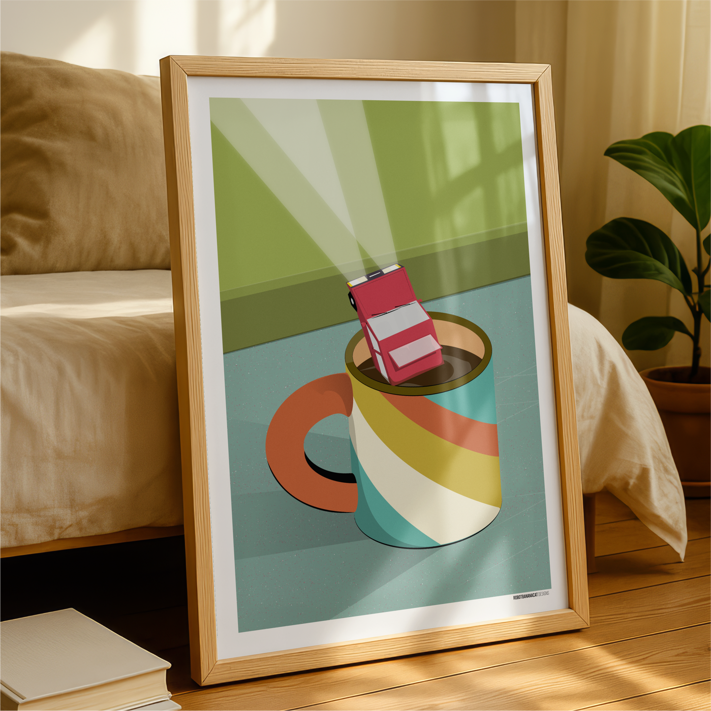 Car in Coffee Print