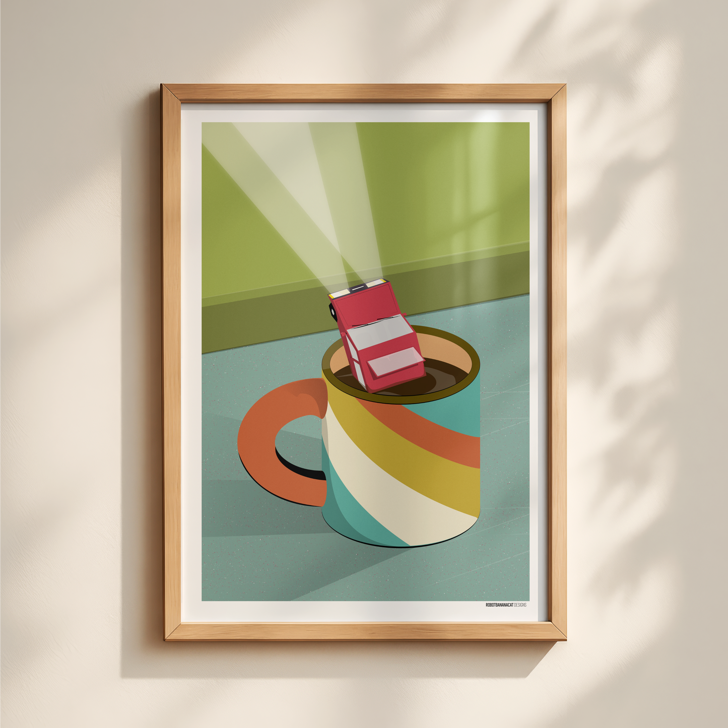 Car in Coffee Print