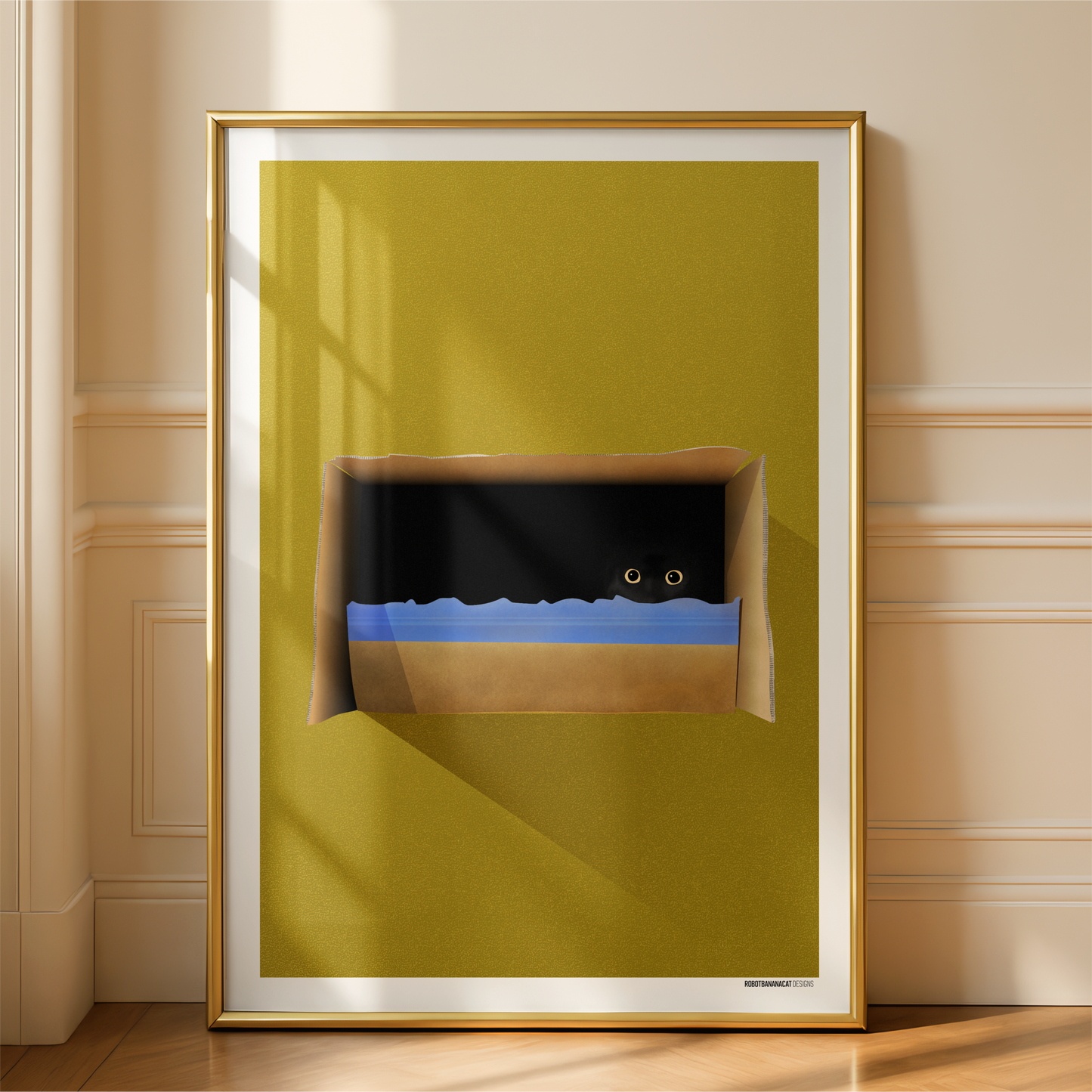 Cat In The Box Print