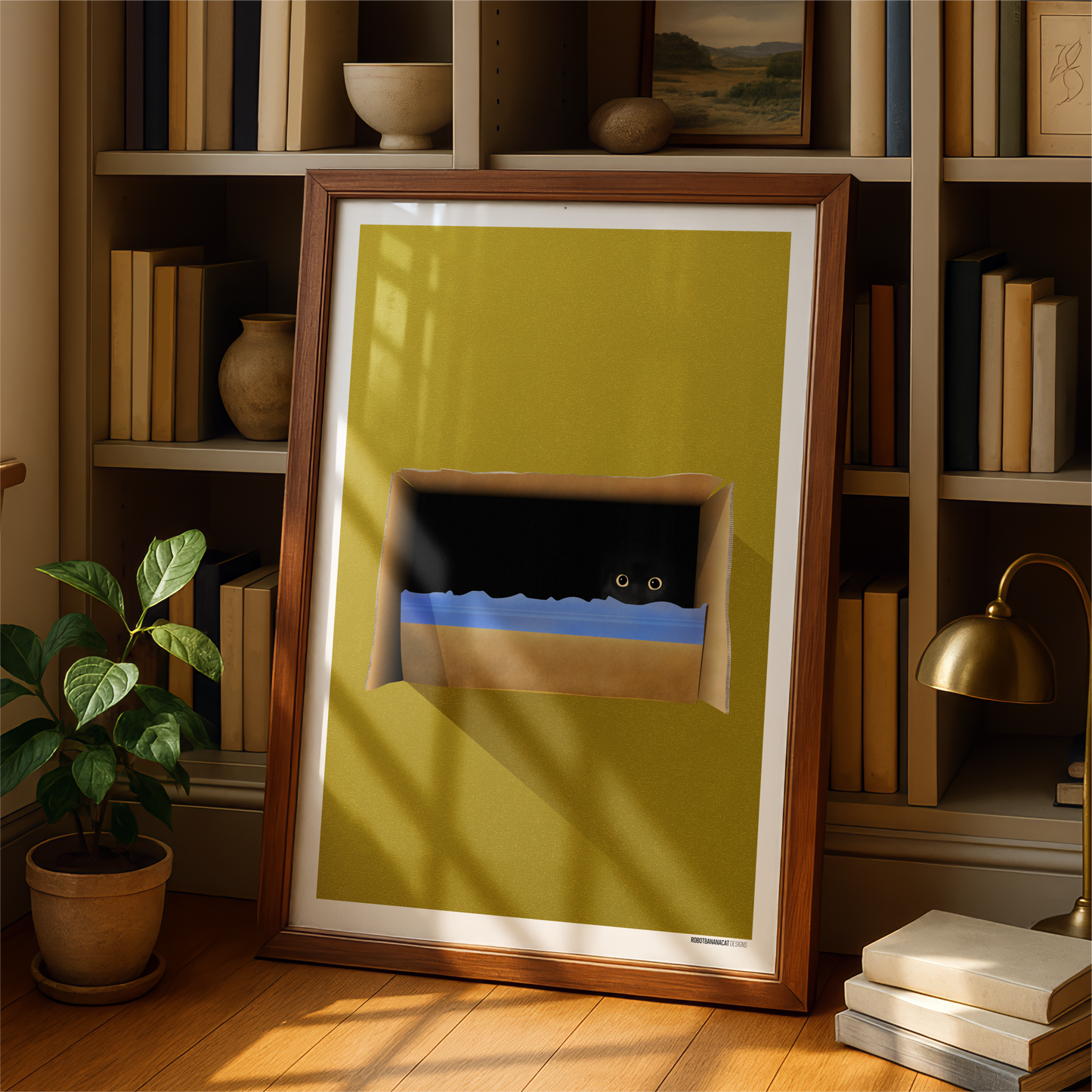 Cat In The Box Print