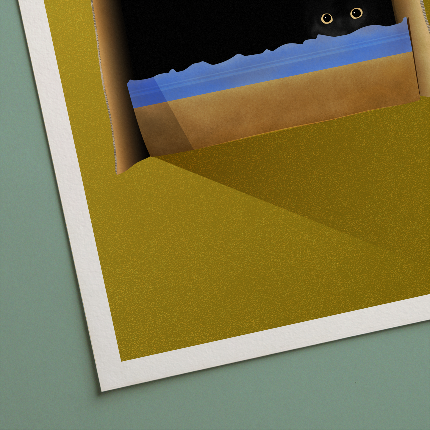 Cat In The Box Print