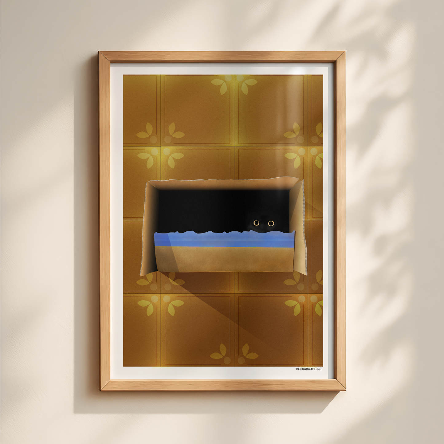 Cat In The Box Print