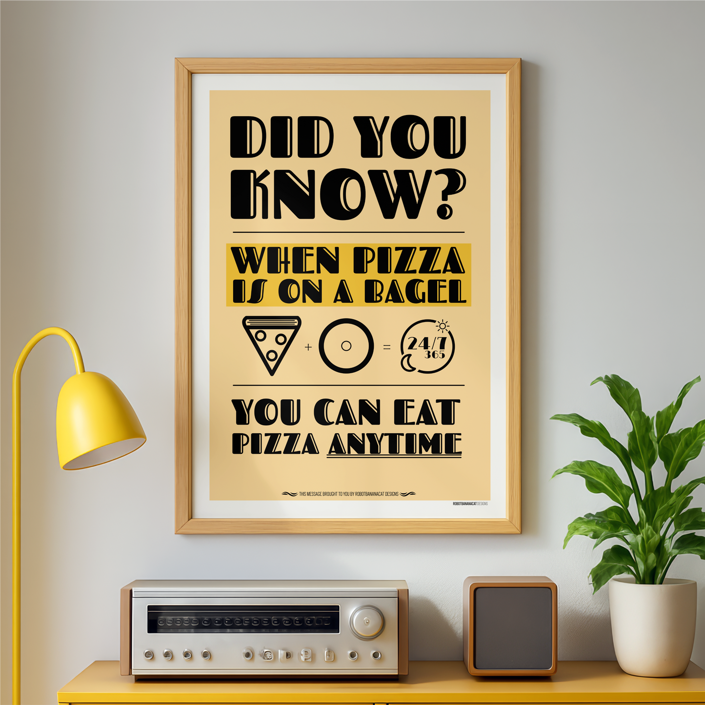 When Pizza is on a Bagel
