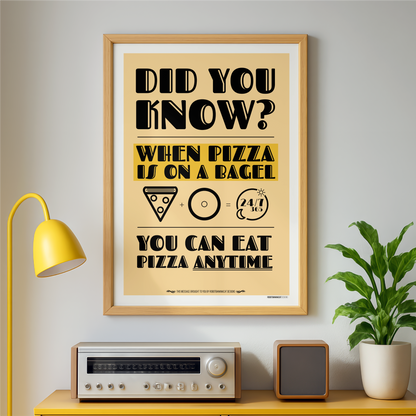 When Pizza is on a Bagel