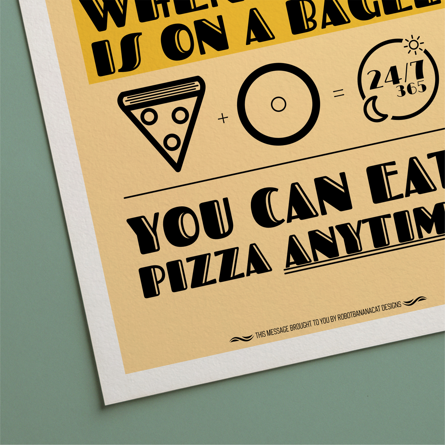 When Pizza is on a Bagel