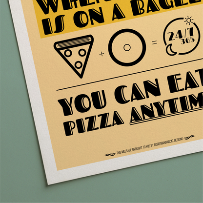 When Pizza is on a Bagel