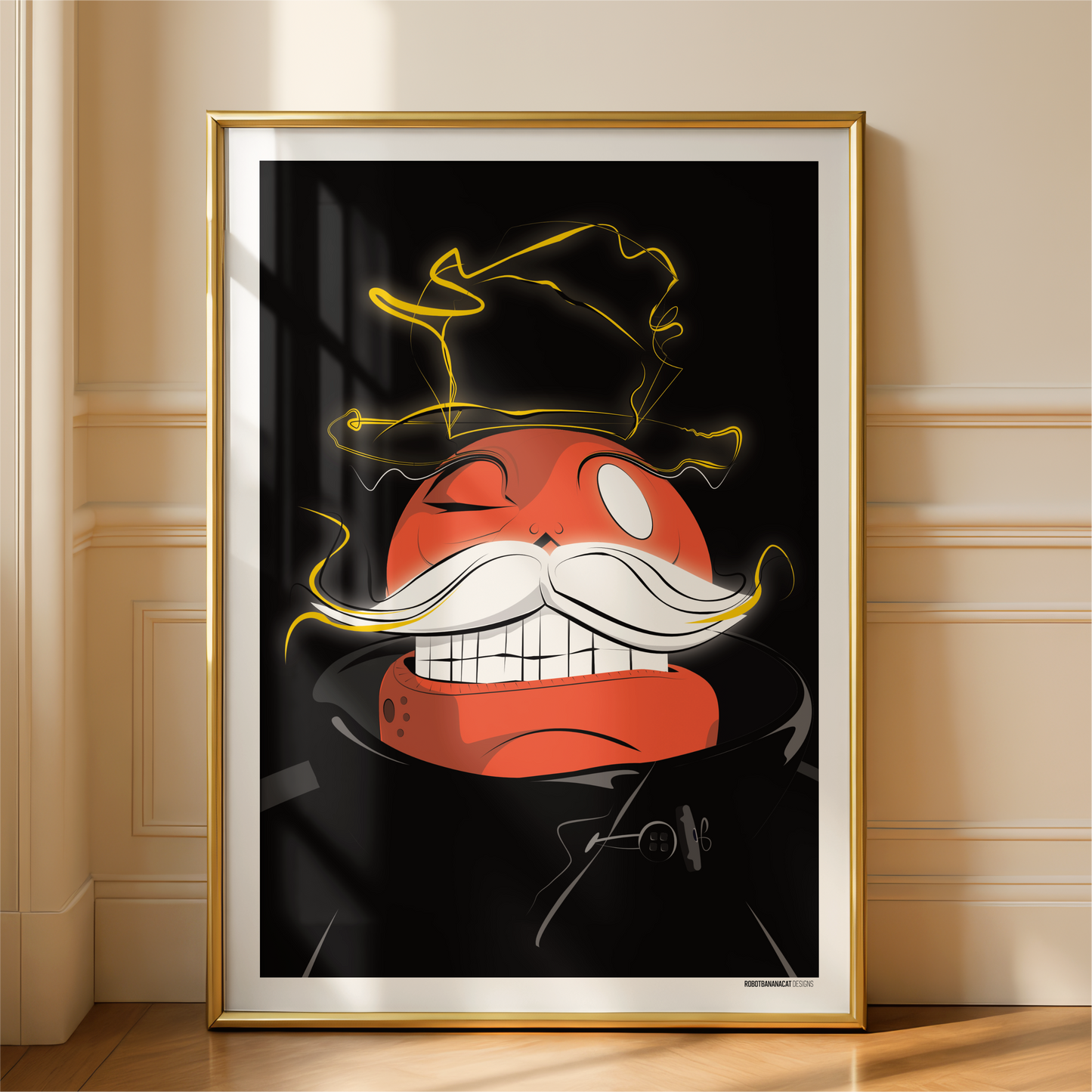 Electric Mustache Print