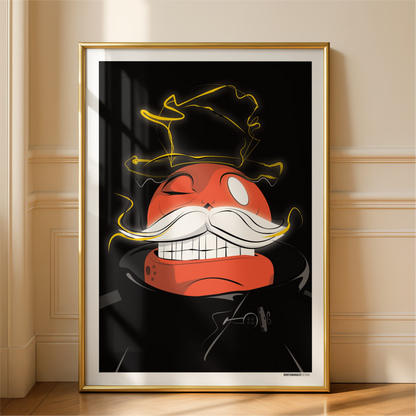 Electric Mustache Print