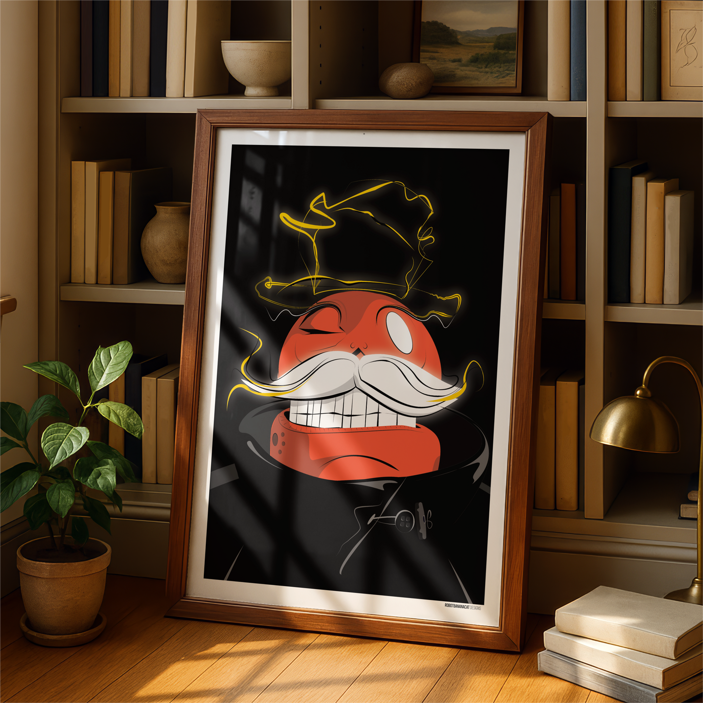 Electric Mustache Print
