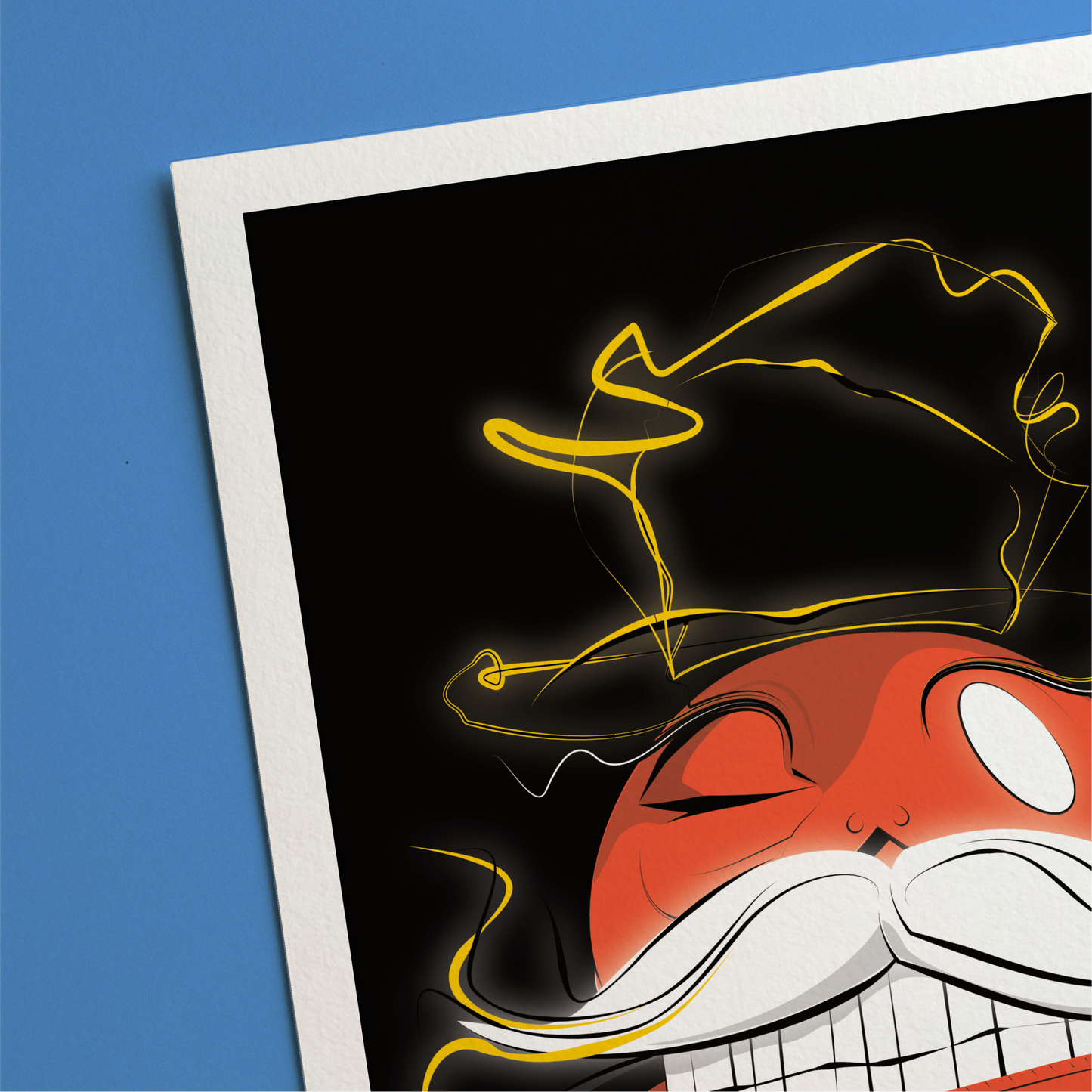 Electric Mustache Print