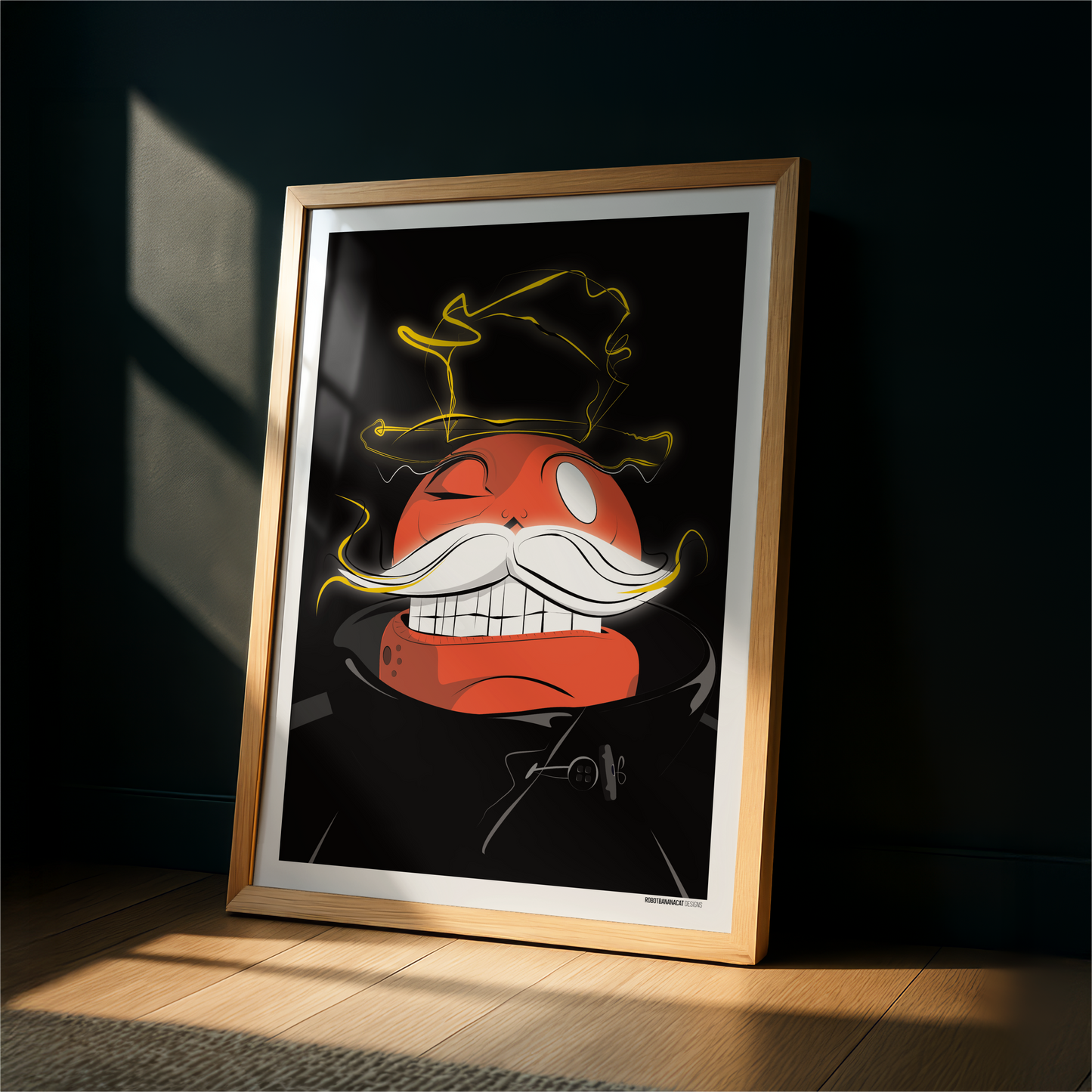 Electric Mustache Print