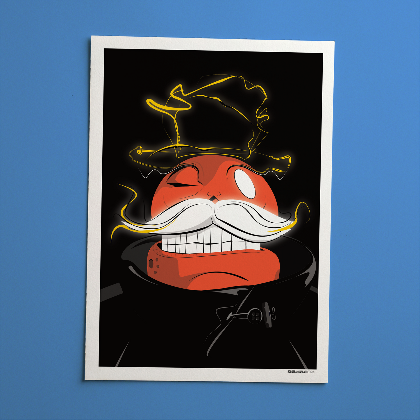 Electric Mustache Print