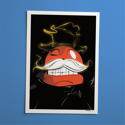 Electric Mustache Print