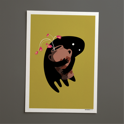 Flower Ghost Print
