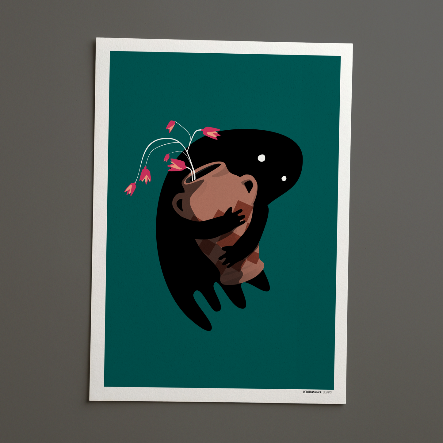 Flower Ghost Print