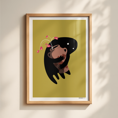 Flower Ghost Print