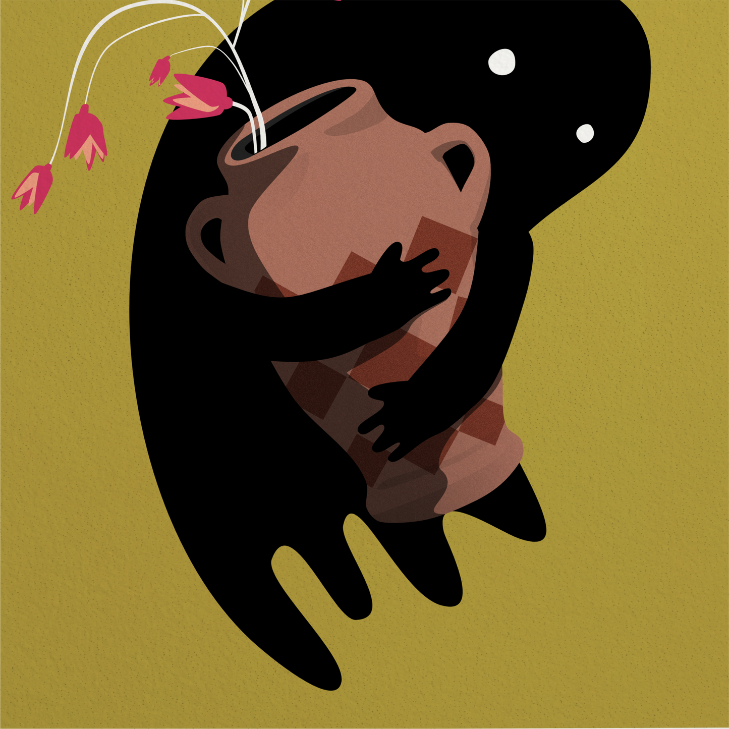 Flower Ghost Print