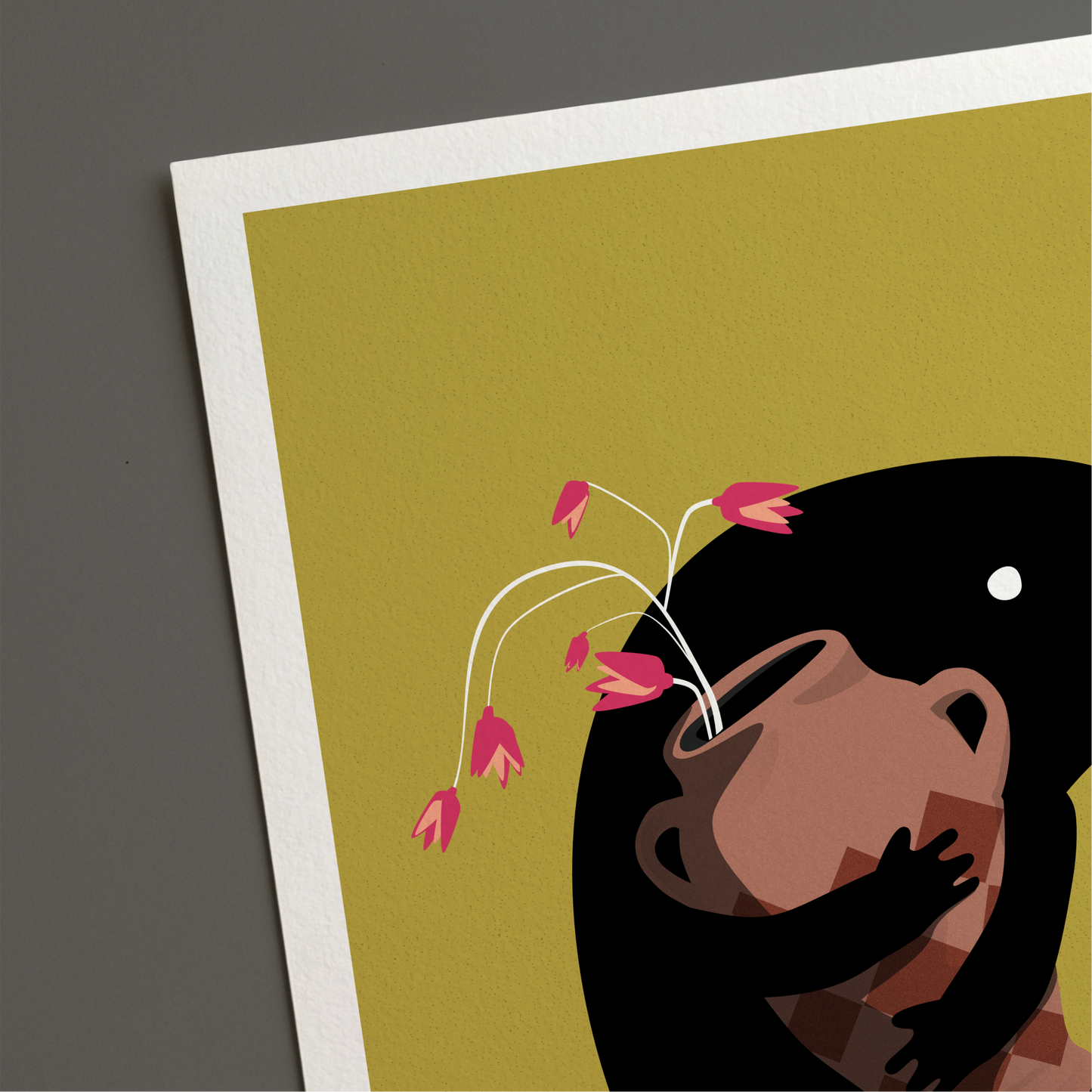 Flower Ghost Print