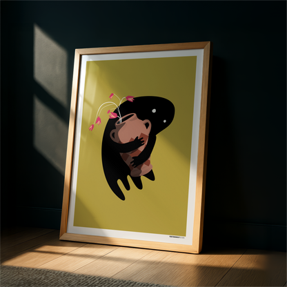 Flower Ghost Print