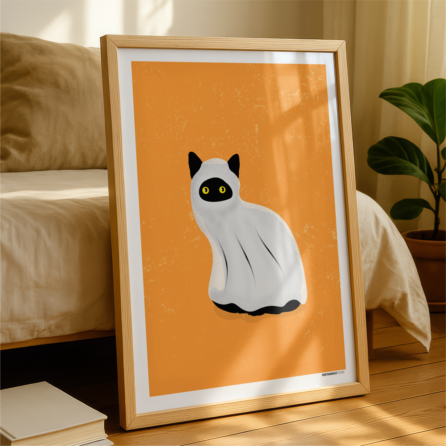 Ghost Cat Print