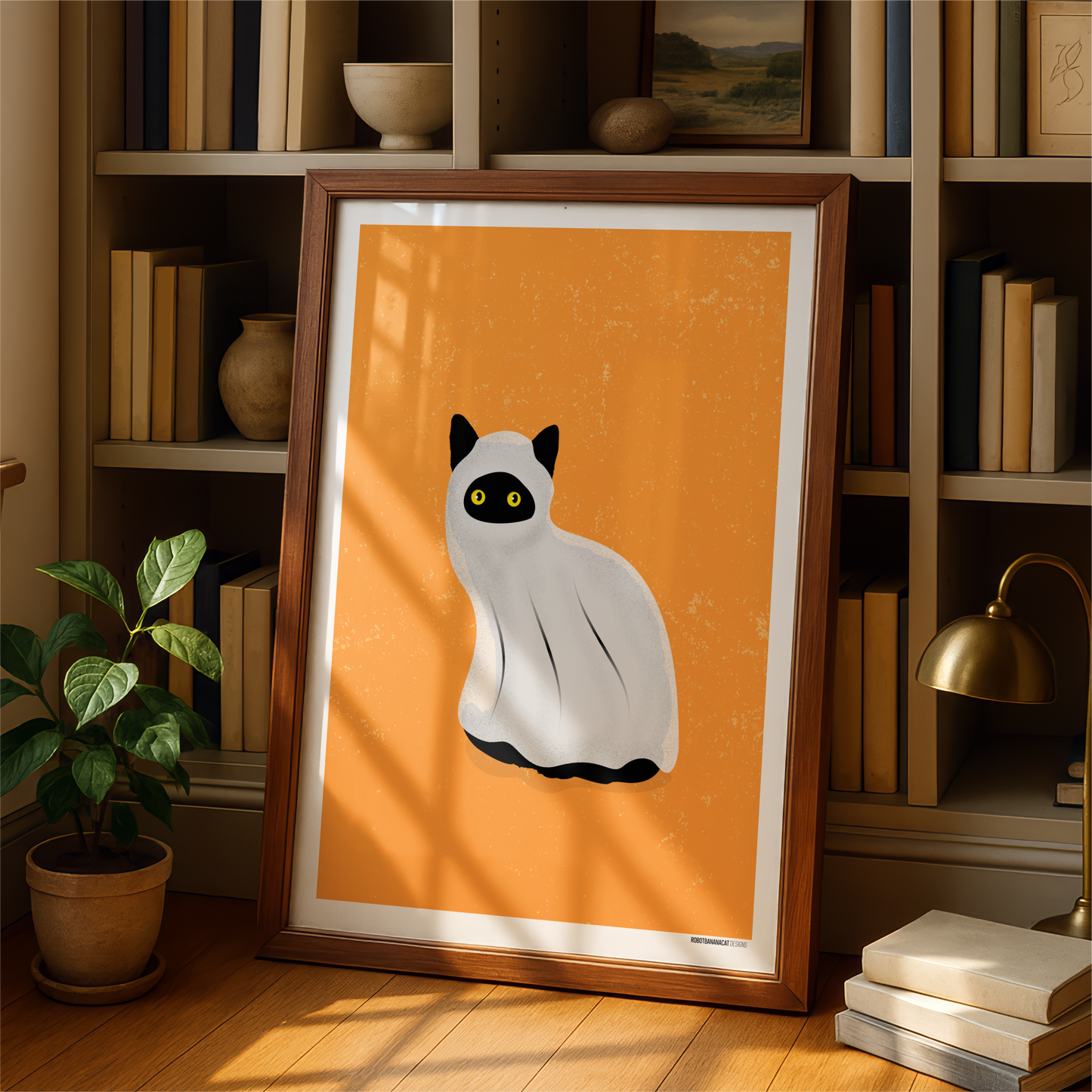 Ghost Cat Print