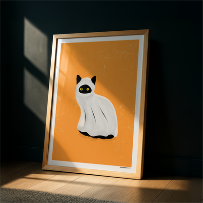 Ghost Cat Print