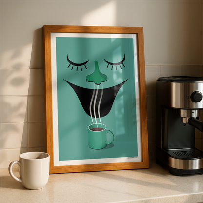 Happy Coffee Print