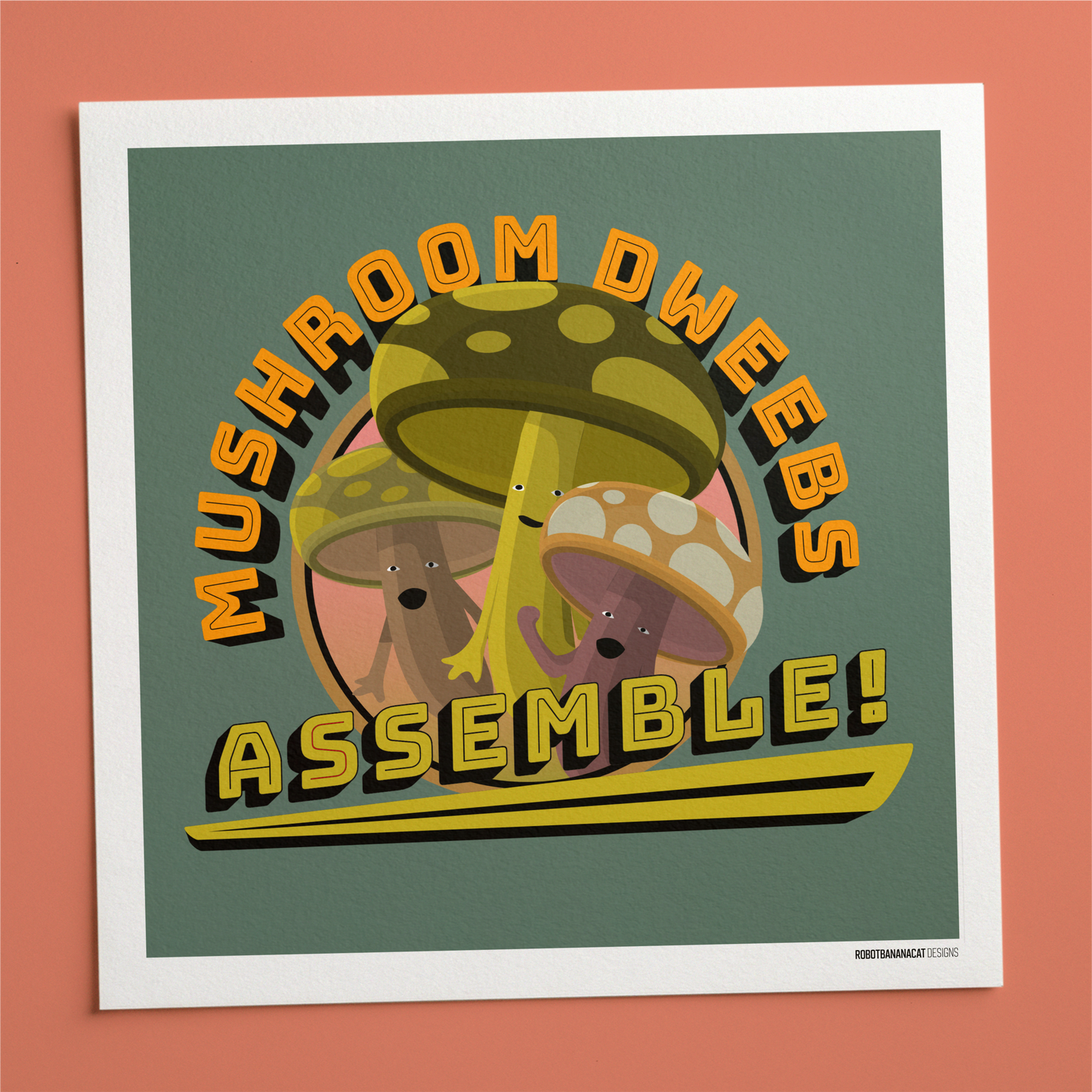 Mushroom Dweebs Print
