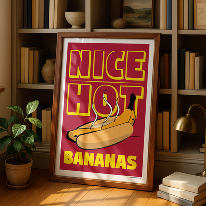 Nice Hot Bananas Print