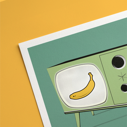 Retro TV Print
